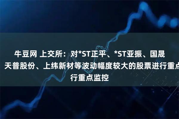 牛豆网 上交所：对*ST正平、*ST亚振、国晟科技、天普股份、上纬新材等波动幅度较大的股票进行重点监控